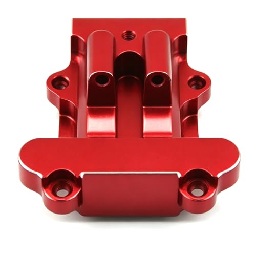 Aluminum Upgrade Parts Set for ARRMA 1/16 Mini Kraton 3S, Front/Rear Upper/Lower Arm, Gearbox Cover, Wing, Steering Link (Red Rear Gearbox Cover) - color: Red Rear Gearbox Cover