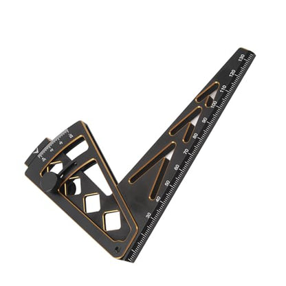 RC Car Inclined Ruler, Multifunctional Ride Height Gauge Camber Gauge Multi Angle Measuring Tool with Aluminum Alloy Construction, for Home Game and Daily Use