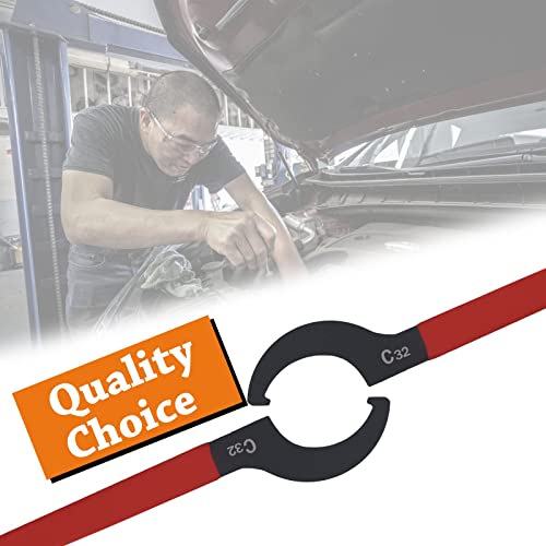 Coilover Spanner Wrench Set 6PCS Universal Shock Adjustment Tool | Steel Hook Wrench Set for Coil Over Suspension Adjustment and Motorcycle Shock Settings, Universal Spanner Tools