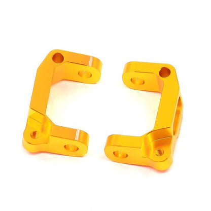 Front Lower Suspension Arm Hub Carrier Base C/Steering Cup/Metal Drive Shaft for 1/10 Tamiya CC01 TA02 TA03 4WD Buggy RC Car OP(C Seat Gold) - color: C Seat Gold
