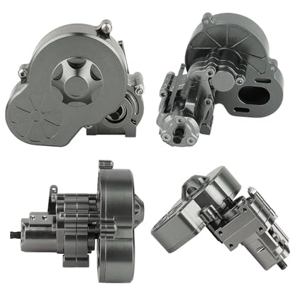 Metal Complete Transmission Cutoff Gearbox with Dig Gear for 1:10 Axial SCX10 AX10 Wraith RC Crawler Car Upgrade Part