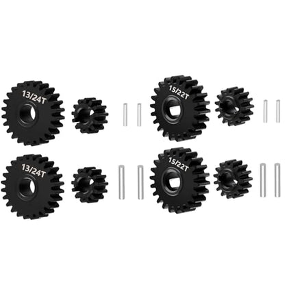 Overdrive 15/22T Underdrive 13/24T Steel Portal Gears Set | for 1/18 RC Crawler Redcat Ascent-18 Upgrade