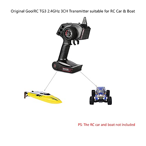 GoolRC 2.4G 3CH AFHS Radio Remote Control Transmitter with Receiver for RC Car Boat