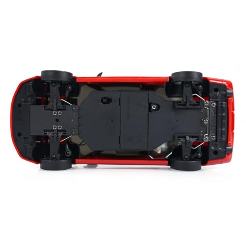 LDRC LD1803 2WD RC Drift Car 1:18 Wireless Control Racing Vehicles Gyroscope Light System Motor Servo ESC Hobby Grade Model, Birthday Gift(Red) - color: Red