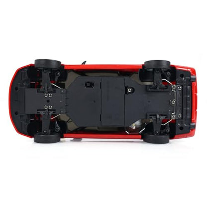 LDRC LD1803 2WD RC Drift Car 1:18 Wireless Control Racing Vehicles Gyroscope Light System Motor Servo ESC Hobby Grade Model, Birthday Gift(Red) - color: Red