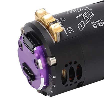 Dilwe Brushless Motor, 540 V3 10.5T Sensored Brushless Motor,RC Car Motor for 1/10 1/12 RC Off Road Drift Car, Brushless RC Motor RC Accessories