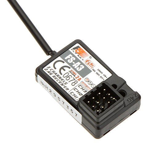 Flysky FS-A3 AFHDS2A 2.4G 3CH Receiver for Flysky GT2E GT2G Transmitter RC Car Boat (2pcs FS-A3) - style: 2pcs FS-A3