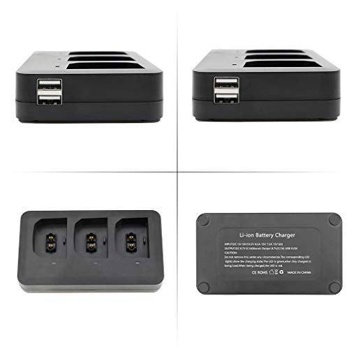 Hanatora Battery Charger (Indoor and in-car) for Parrot Anafi/ANAFI Base/ANAFI Extended/ANAFI FPV/ANAFI Thermal/ANAFI Work,Multi-Function Charging Accessories