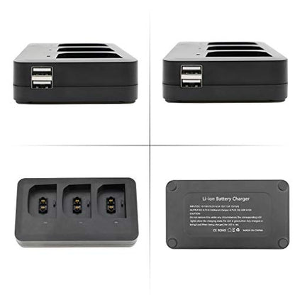 Hanatora Battery Charger (Indoor and in-car) for Parrot Anafi/ANAFI Base/ANAFI Extended/ANAFI FPV/ANAFI Thermal/ANAFI Work,Multi-Function Charging Accessories