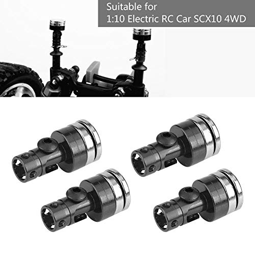 Drfeify 4PCS RC Aluminum Alloy Magnetic Body Post Mount Accessory Fit for SCX10 4WD 1:10 RC Car Model (Black)