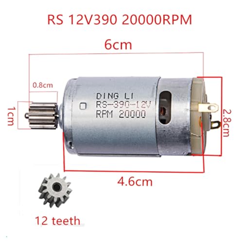 2PCS 12V390 20000RPM Electric Motor RS390 12V Motor Drive Engine Accessory for Kids Ride On Cars Children Ride on Toys Replacement Parts
