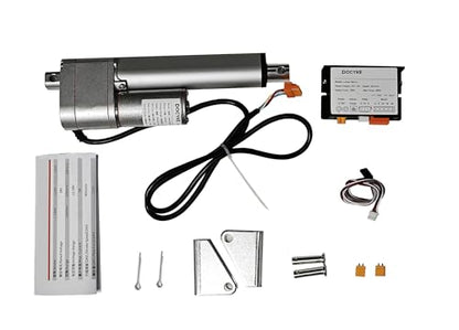 Digital Linear Servo Actuators, Long Stroke 100,150,200 mm, Signal for DIY Robot, Remote Control and Arduino PCB,for Fan Blades Cabinets Home Automation (100MM) - style: 100MM