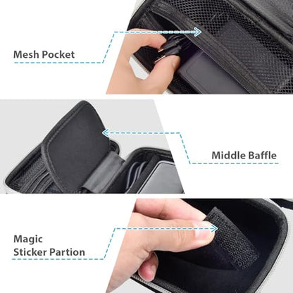 Power Bank Case for Anker Prime 26250/27650/25000/20100mAh/737,Black | Hard Fabric Shell, Splash-proof; Velcro Adjustable Divider + Mesh Zip Pocket,Handle,for Travel, Commute, Outdoor,Box Only - style: For Power Bank Only