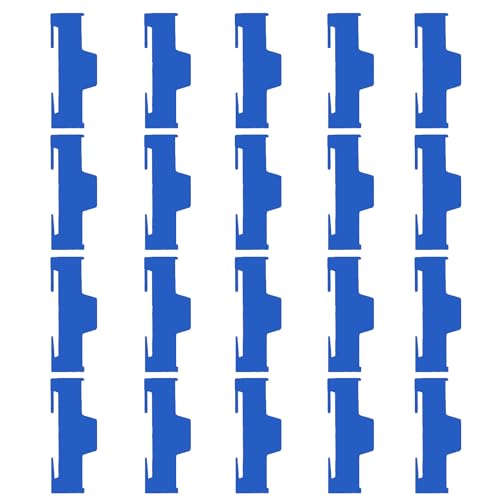 skrnrhrery Servo Cable Clip Lock, 20pcs Servo Extension Cable Safety Connector Clips Lead Wire Lock, for Rc Servo Expansion Cable Or Servo Y Adapter Cable, Jr Servo Cable Kit. (Blue)… - color: Blue