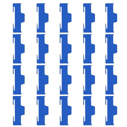 skrnrhrery Servo Cable Clip Lock, 20pcs Servo Extension Cable Safety Connector Clips Lead Wire Lock, for Rc Servo Expansion Cable Or Servo Y Adapter Cable, Jr Servo Cable Kit. (Blue)… - color: Blue