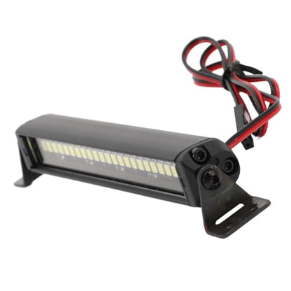 RC Roof LED Light Bar, Ceiling Lamp, RC Lights Kit, Super Bright LED Light Bar, 25 LED Roof Lamp for RC Car Crawler 1/10 for Axial SCX10 RC