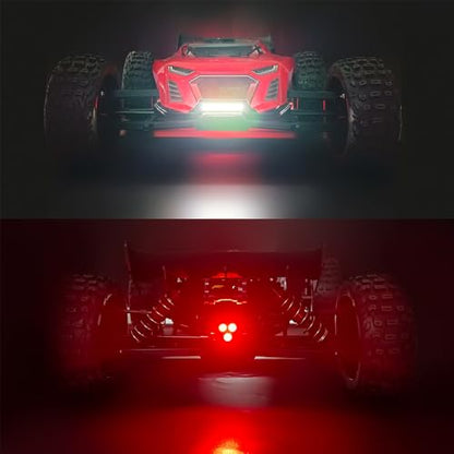 MORLORDY 1/8 RC Car Headlight Taillight Set LED Light Kit for 1/8 ARR-ma Talion 6s BLX RC Trucks Upgrade Parts