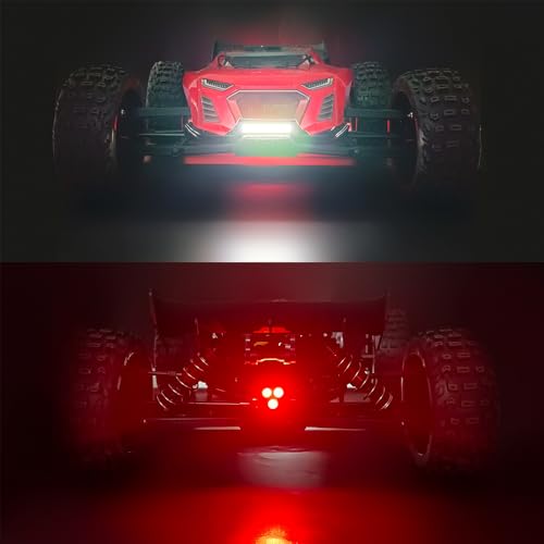 MORLORDY 1/8 RC Car Headlight Taillight Set LED Light Kit for 1/8 ARR-ma Talion 6s BLX RC Trucks Upgrade Parts