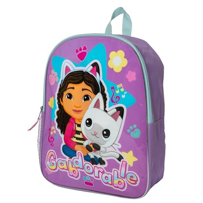 AI ACCESSORY INNOVATIONS Gabby's Dollhouse Kids Backpack, Elementary School Girls Book Bag with Padded Straps, Purple - color: Gabbys