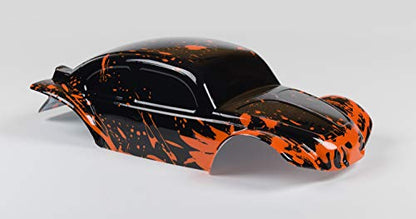 SummitLink Custom Body Muddy Orange Over Black Compatible for 1/10 Slash 4x4 VXL 2WD Slayer RC Car or Truck (Truck not Included) SSB-BR-03
