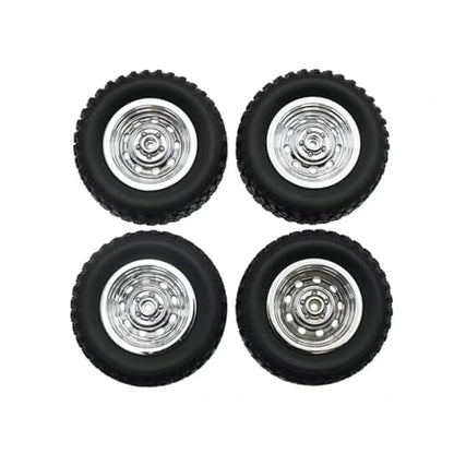 Compatible with MN78 1/12 RC Truck Car Upgrade Modification Replacement Parts Accessories 4pcs Wheel Tire Tyre RC Assortment
