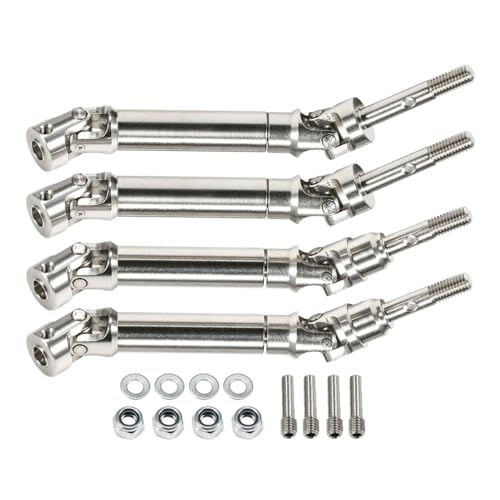 Machined Stainless Steel Slash Drive Shaft Universal Joint Driveshaft for RC Truck Rustler Stampede Hoss 4x4 VXL HQ727 Upgrade
