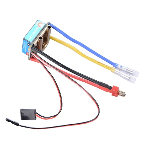 CHICHIYANG RC Steel Brushed ESC Kit, Aluminium Alloy Water-Cooled Dual Mode Brushed ESC Kit for RC Boat/Car RC Car RC Crawler - size: 320A