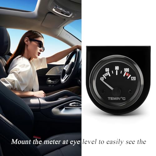 povtii 2 PCS Single Gauge Mounting Panel, 2.1 Inch Gauge Mounting Panel Bracket Pod with Single Hole, Metal Gauge Pillar Bracket Holder for Most Vehicles' Dashboard, Car Accessories - color: 2 PCS