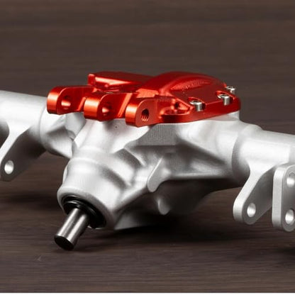 Aluminum Offset Straight Axle with Panhard Mount for Vanquish VS4-10 SCX10 II 1/10 RC Crawler Cheater Rigs (Silver Front Rear) - color: Silver Front Rear