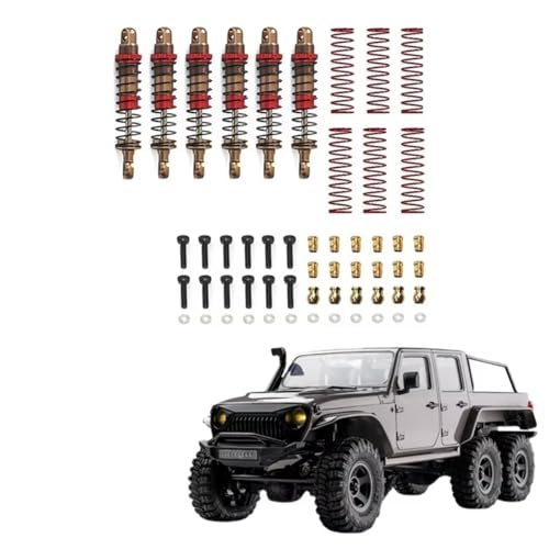 Rc Special Shock Absorber for FMS for Rochobby 6X6 1/18 1 Set Metal Oil Shock Absorber Damper RC Parts Replace Crawler Car Upgrades Accessories Replacement Use