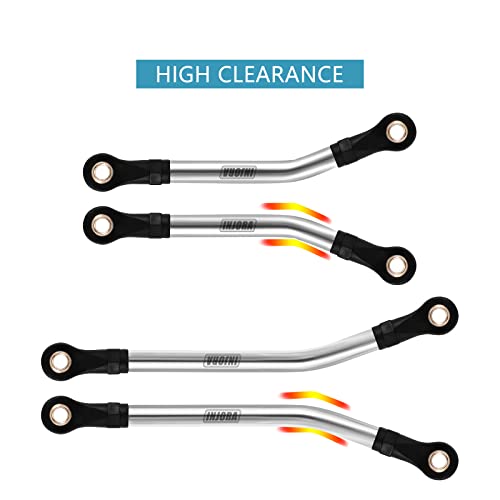 INJORA High Clearance Stainless Steel Links Set for TRX4M Defender Bronco - size: High Clearance Links