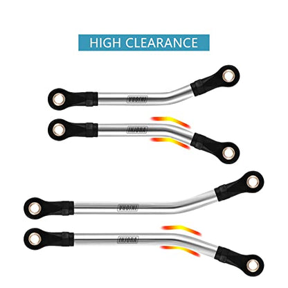 INJORA High Clearance Stainless Steel Links Set for TRX4M Defender Bronco - size: High Clearance Links