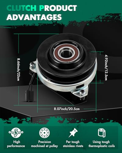 SCITOO PTO Clutch Fits STX30 STX38 LX172 LX173 LX176 | 108-111 116-130 160-165 175 112-L LX172 LX173 LX176 LX178 LX186 LX188 - style: AM122969
