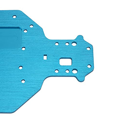 Aluminum Alloy Chassis Plate 03001 Upgrade Parts Compatible with Redcat Racing Lightning EP Drift Lightning STK HSP 94123 94103 1/10 RC Car (Blue) - color: Blue