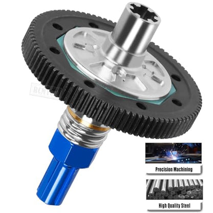 91T Spur Gear Slipper Clutch & 21T 23T 25T Pinions Gear Upgrades Part for 1/10 Granite 4X4 / Granite 4X2 Mega550,Navy Blue - color: Navy Blue - (91t)