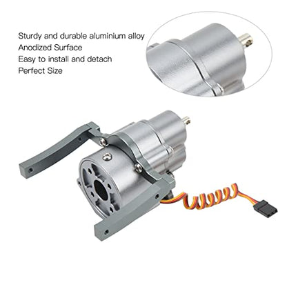 VBESTLIFE RC Front Gearbox, Aluminum Alloy Transmission Case for Axial SCX10 1/10 Crawler Upgrade Parts 313mm Wheelbase CNC Machined - color: Titanium