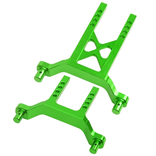 Metal Aluminum Front & Rear Body Mounts Posts for 1/18 Traxxas LaTrax Teton Desert Prerunner SST, Replace Parts 7615 (Green) - color: Green