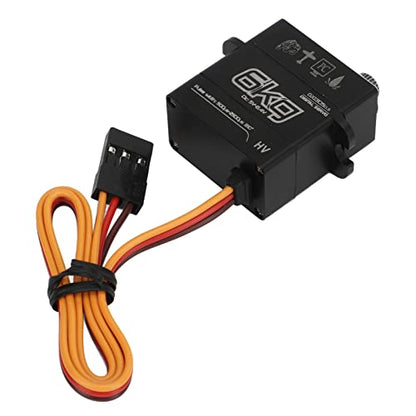 RC Servo, Digital Full Metal High Torque, Steering Servo 6KG for 1/24 Scale RC Cars Off-Road Racing and Hobbyist Projects