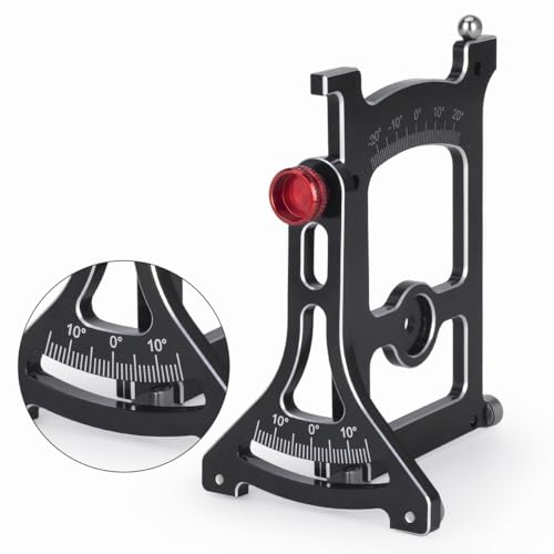 Aluminum Multi-Functional 1/10 RC On Road Car Alignment Tool Set– Camber/Toe/Slip Angle Gauge, Suspension Tuning Setup Gauge, Ultimate Suspension & Steering Adjustment Tool (Red Set) - color: Red Set
