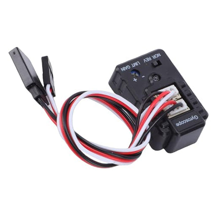 2 Axle RC Car Gyroscope Dual Axis RC Gyro Module Compact ABS Gyroscope with Sensitivity Adjustment for Drift Racing Cars Boats