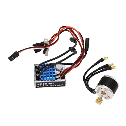 Drfeify RC Crawler Car ESC 45A Brushless Motor Electronic Speed Controller for MN128 MN78 Series Upgrades Part