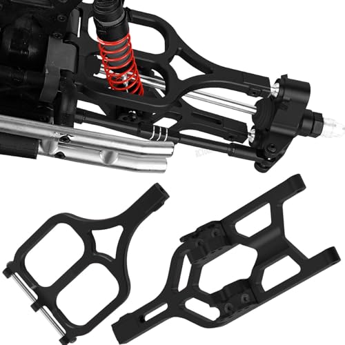 RC Alloy Suspension Arms&Steering Block Knuckle Arm&Shock Tower&Drive Shaft Axles&Push Rod Links&Steering Bellcranks Upgrades Part for 1/10 T-Maxx/E-Maxx,Driveshafts Hops Up,Black - color: Black - (Upgrades)