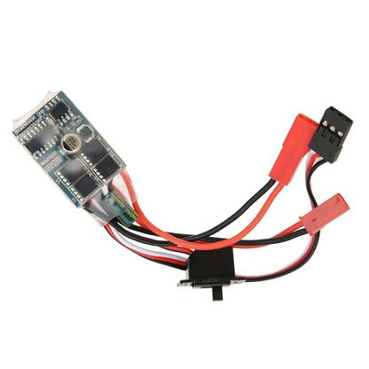 GOTOTOP RC Speed Controller PCB Brushed Motor ESC 30A 4 to 8V Forward Reverse Brake for 1 16 1 18 24 RC Car Boat Hobby Users (with Brake) - size: With brake