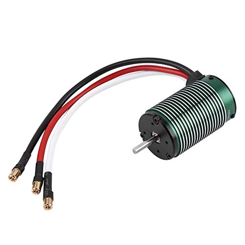 1512 2650KV Brushless Sensorless Motor, RC Car Brushless Motor, High - Efficiency 1/8 Short Truck Off - Road Motor with CNC - Machined Aluminum Shell for 4S Battery