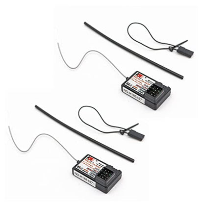 Flysky FS-GR3E Receiver AFHDS Long Range 3CH 2.4GHz Surface Receiver for FS-GT2 FS-GT2B FS-GT3B FS-GT3C FS-IT4S Transmitter RC Car Boat (2 Pcs)