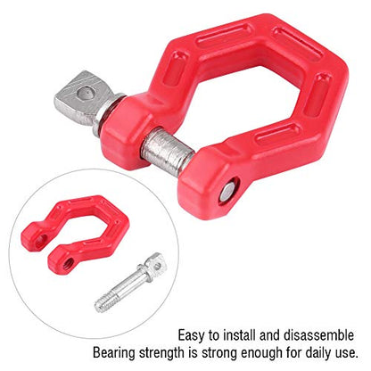 RC Trailer Buckle, Metal 4-Piece Set for Off-Road RC Crawler Lock Catch, Strong Tow Shackle for RC Enthusiasts