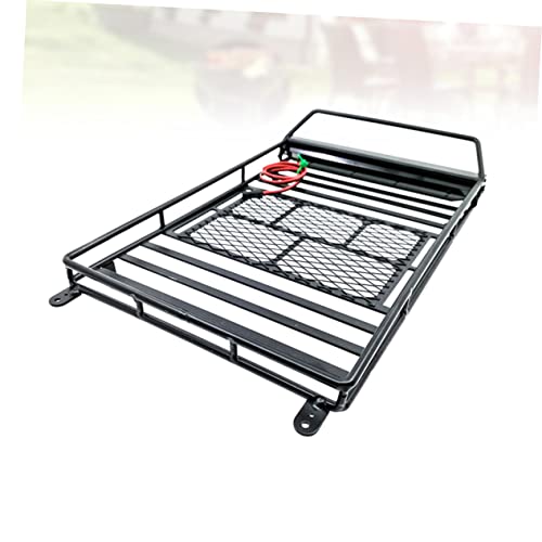 Alasum Car Roof Luggage Carrier Rack with Led Light Bar Storage Shelf for Rc Crawler Lightweight and Cargo Bracket for Outdoor Adventures