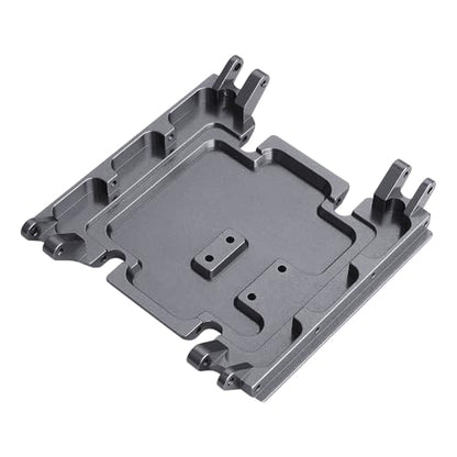 CNC Aluminum Center Gearbox Mount Transmission Skid Plate for Axial Wraith 90018 1/10 RC Crawler Upgrade Part (Gray) - color: Gray