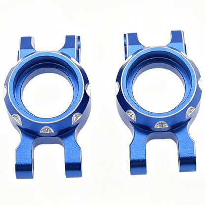 2Pcs Rear Hubs Steering Knuckles for ARRMA Mini Kraton 1/16 3S,Blue | CNC Aluminum,Upgrade Kit,Durable,Install Directly - color: Blue