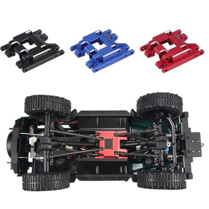 RC Skid Plate CNC Aliuminum Transmission Mount for TRX4M 1/18 RC Crawler Car Upgrade Parts,18g (Blue) - color: Blue